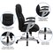 Emma and Oliver 400 lb. Big & Tall High Back Ergonomic Office Chair, Silver Adjustable Arms